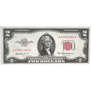 1953A $2 Legal Tender Note CUNC Main Image