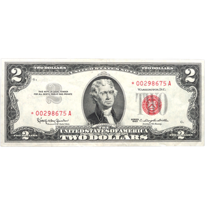 1963 $2 Legal Tender Star Note Main Image