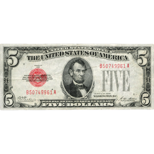 1928 $5 Legal Tender Note F Main Image