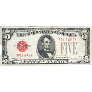 1928C $5 Legal Tender Note Main Image