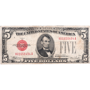 1928E $5 Legal Tender Note Main Image