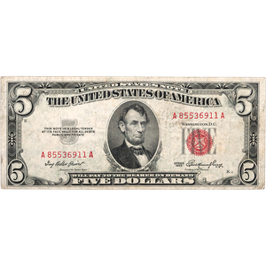 1953 $5 Legal Tender Note F Main Image