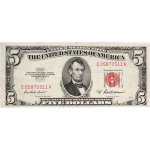 1953A $5 Legal Tender Note F Main Image