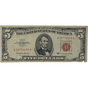 1963 $5 Legal Tender Note, Good Main Image