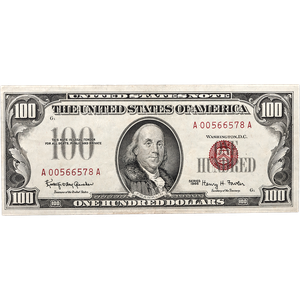 1966 $100 Legal Tender Note Main Image