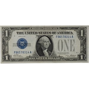 1928 $1 Silver Certificate, "Funnyback" VF Main Image