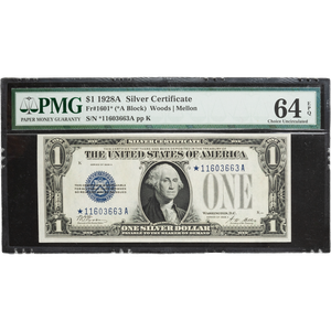 1928A $1 Silver Certificate, Funny Back Star Note Main Image