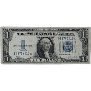 1934 $1 Silver Certificate, "Funnyback" G Main Image