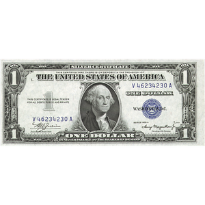 1935A $1 Silver Certificate, Choice Crisp Uncirculated Main Image