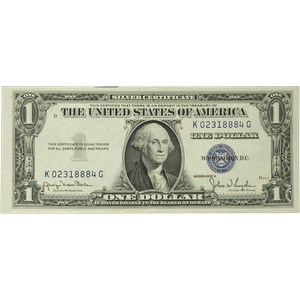 1935D $1 Silver Certificate, Narrow Design VF Main Image