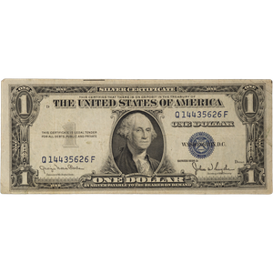 1935D $1 Silver Certificate, Wide Design F Main Image