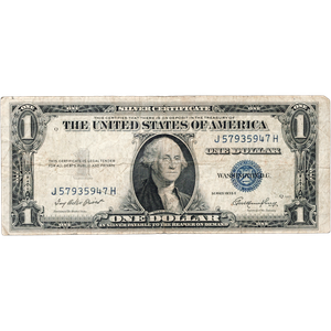 1935E $1 Silver Certificate VG Main Image