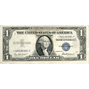 1935F $1 Silver Certificate, Star Note Main Image