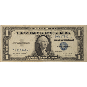 1935G $1 Silver Certificate, With Motto Main Image