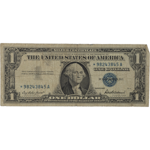 1957 $1 Silver Certificate, Star Note VG Main Image