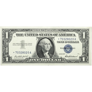 1957 $1 Silver Certificate, Star Note CUNC Main Image