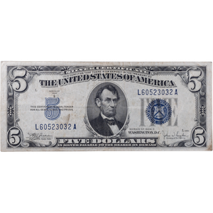 1934C $5 Silver Certificate F Main Image