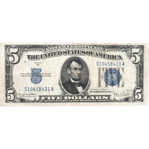 1934D $5 Silver Certificate F Main Image