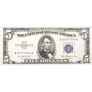 1953 $5 Silver Certificate, Very Fine Main Image