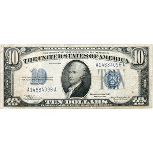 1934 $10 Silver Certificate, Fine Main Image