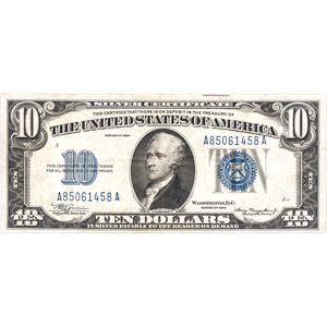1934 $10 Silver Certificate Main Image