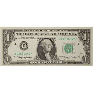 1963A $1 Federal Reserve Star Note, Cleveland Main Image