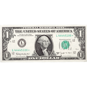 Series 1963B $1 Federal Reserve Star Note Main Image