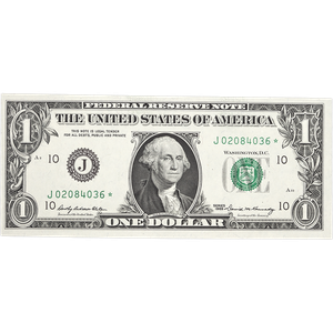 1969 $1 Federal Reserve Star Note - Kansas City Main Image