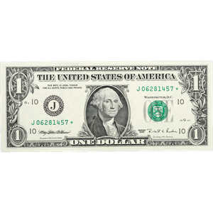 Series 1995 $1 Federal Reserve Star Note CCU Main Image