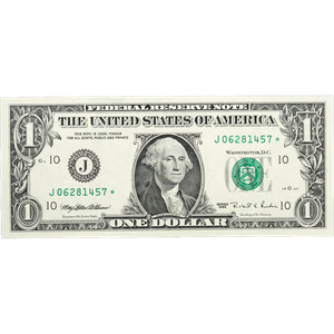 Series 1995 $1 Federal Reserve Star Note Main Image