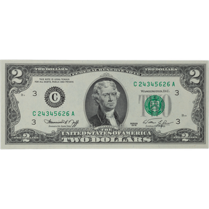 1976 $2 Federal Reserve Note - Philadelphia Main Image