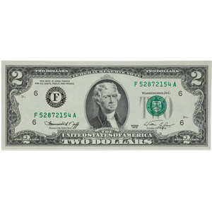 1976 $2 Federal Reserve Note - Atlanta Main Image