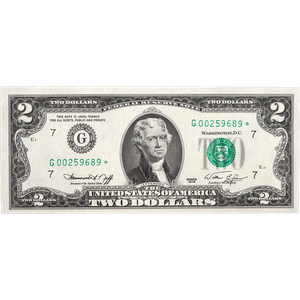 1976 $2 Federal Reserve Star Note | Littleton Coin Company