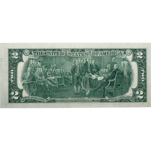 1976 $2 Federal Reserve Note 1st Day of Issue with Stamp, Kansas City Main Image
