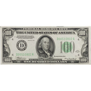 Series 1934 $100 Federal Reserve Note Main Image