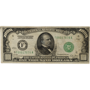 1928 $1000 Federal Reserve Note Main Image