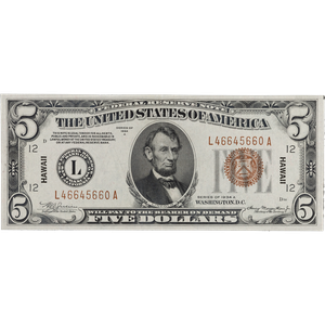 1934A $5 Federal Reserve Note Main Image