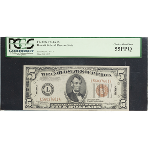 1934A $5 Federal Reserve Note Main Image