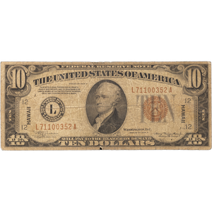 1934A $10 Federal Reserve Note, Hawaii Main Image