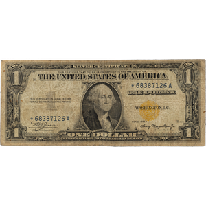 1935A $1 Silver Certificate, World War II North Africa Emergency Note Main Image