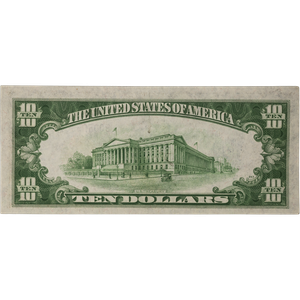 1934A $10 Silver Certificate Yellow Seal Littleton Coin Company