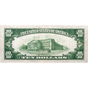 1934A $10 Silver Certificate Yellow Seal Littleton Coin Company