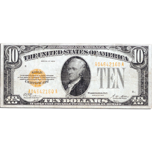 1928 $10 Gold Certificate Main Image