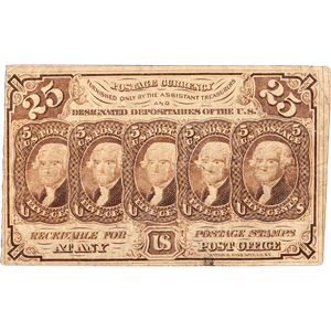 1862-1876 25¢ Fractional Currency Main Image