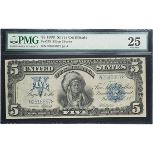 Series 1899 $5 Large Size Silver Certificate Main Image