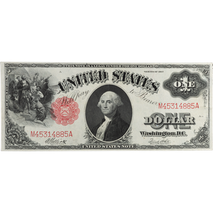 1917 $1 Large-Size Legal Tender Note Main Image