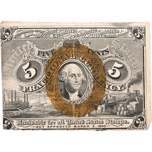 5¢ Fractional Currency Note Main Image