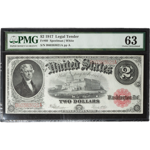 1917 $2 Legal Tender Note Main Image