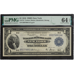 Series 1918 $1 Large Size Federal Reserve Bank Note Main Image