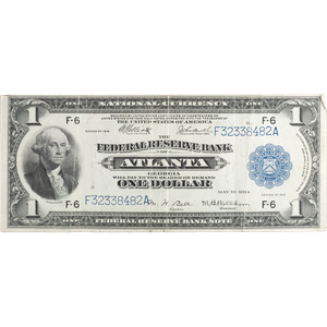 Series 1918 $1 Large Size Federal Reserve Bank Note Main Image